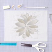 Blätter aus weißem Stein Seidenpapier (Handwerk)