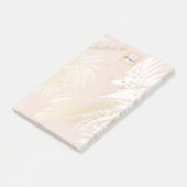 Blätter aus weißer Rotzunge Post-it Klebezettel (angewinkelt)