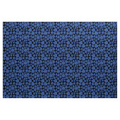 Blätter - Baby Blue on Black Stoff (Yard (91,4 cm))