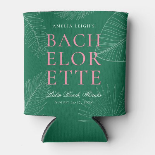 Blätter Bachelorette Dosenkühler (Vorderseite)