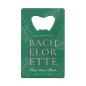 Blätter Bachelorette Geldbeutel Flaschenöffner (Vorderseite)