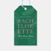 Blätter Bachelorette Geschenkanhänger (Vorderseite)