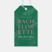 Blätter Bachelorette Geschenkanhänger (Rückseite)
