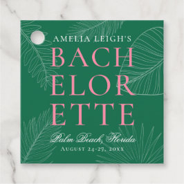 Blätter Bachelorette Geschenkanhänger