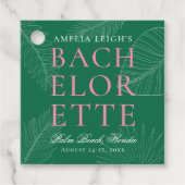 Blätter Bachelorette Geschenkanhänger (Vorderseite)