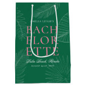 Blätter Bachelorette Mittlere Geschenktüte (Rückseite)