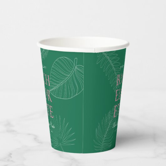 Blätter Bachelorette Pappbecher (Rechts)