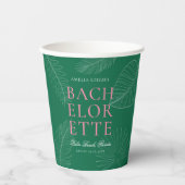 Blätter Bachelorette Pappbecher (Vorderseite)
