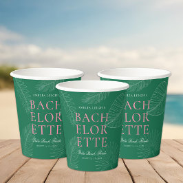 Blätter Bachelorette Pappbecher