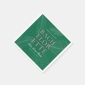 Blätter Bachelorette Serviette (Ecke)