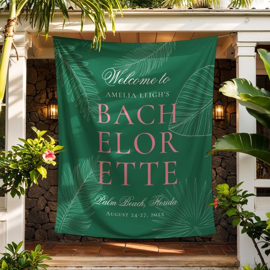 Blätter Bachelorette Wandteppich