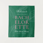 Blätter Bachelorette Wandteppich (Vorderseite)