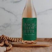 Blätter Bachelorette Weinetikett