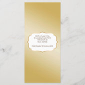 Blätter Bachelorette Wochenende in Bachelorette Menükarte (Rückseite)