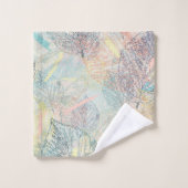 Blätter. Badhandtuch Set (Waschlappen)