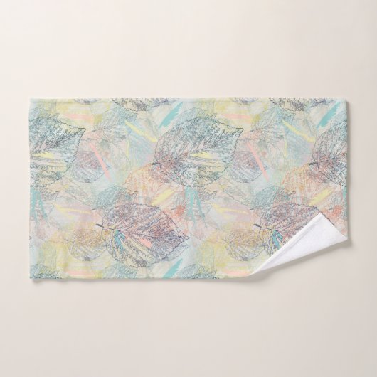 Blätter. Badhandtuch Set (Handtuch)