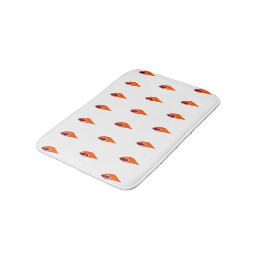 Blätter Bath Mat Badematte (Schrägansicht)