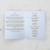 Blätter BeerdigungsGedenkorden für Diensttribut Programm (Innenseite)