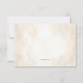 Blätter Beileid Vielen Dank Karte (Rückseite)