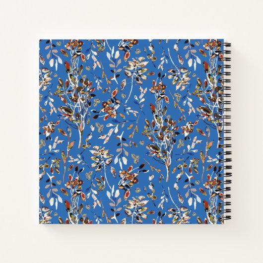 Blätter Berries Blue Vacation Rental Gästebuch Notizblock (Rückseite)