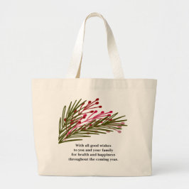 Blätter & Berries Jumbo Tote Bag Jumbo Stoffbeutel