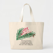 Blätter & Berries Jumbo Tote Bag Jumbo Stoffbeutel (Vorne)