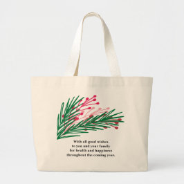 Blätter & Berries Jumbo Tote Bag Jumbo Stoffbeutel