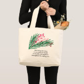 Blätter & Berries Jumbo Tote Bag Stoffbeutel (Vorderseite (Produkt))