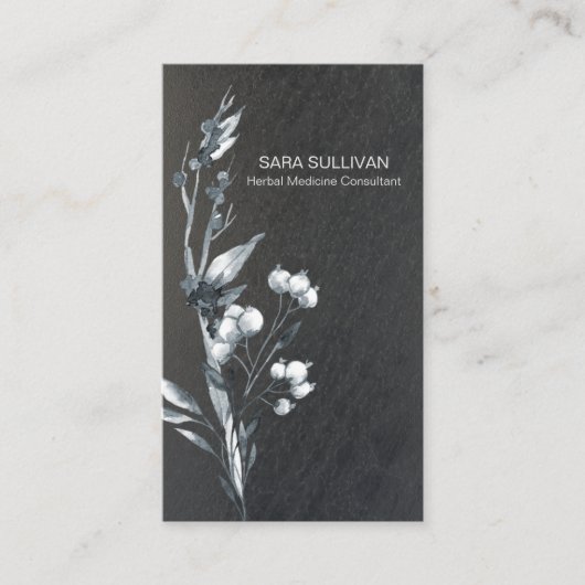 Blätter Berries Kräutermedizin Visitenkarte (Vorderseite)