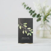 Blätter Berries Kräutermedizin Visitenkarte (Stehend Vorderseite)