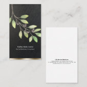 Blätter Berries Kräutermedizin Visitenkarte (Vorne/Hinten)