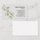 Blätter Berries Kräutermedizin Visitenkarte (Vorne/Hinten)