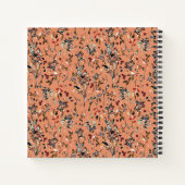 Blätter Berries Orange Vacation Rental Gästebuch Notizblock (Rückseite)