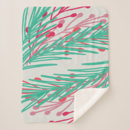 Blätter & Berries Sherpadecke