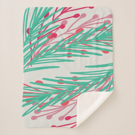 Blätter & Berries Sherpadecke (Vorderseite)