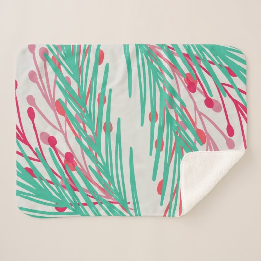 Blätter & Berries Sherpadecke (Vorderseite (Horizontal))