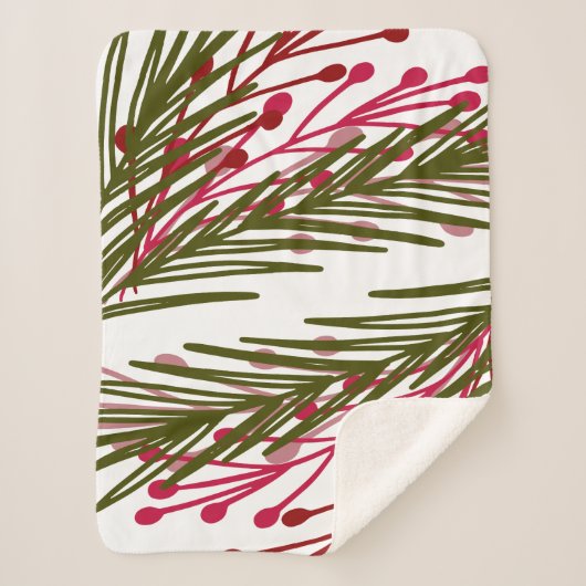 Blätter & Berries Sherpadecke (Vorderseite)