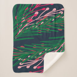 Blätter & Berries Sherpadecke