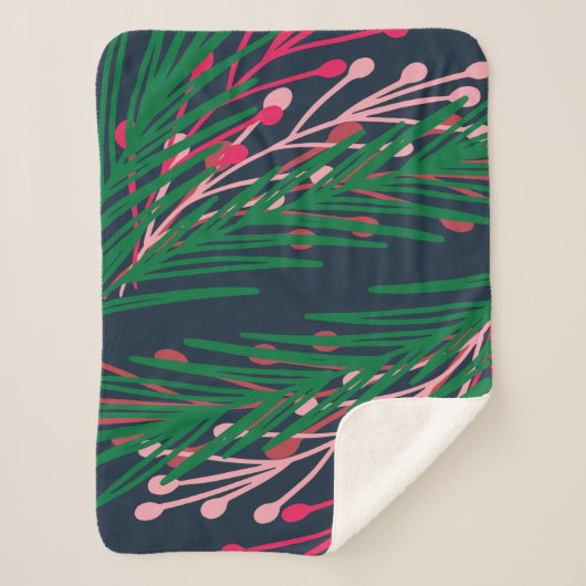 Blätter & Berries Sherpadecke (Vorderseite)