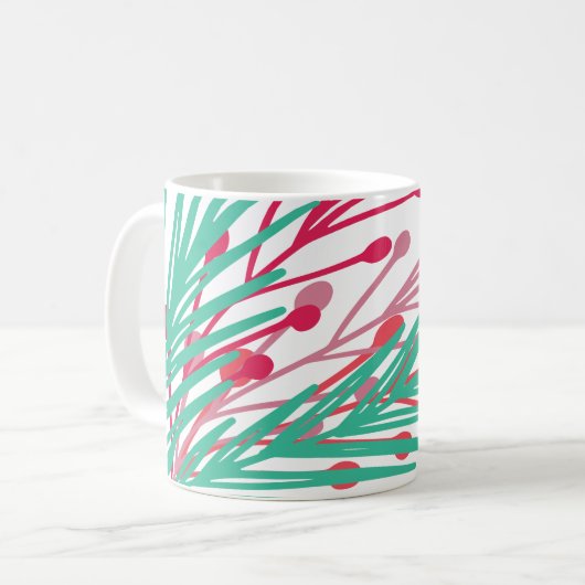 Blätter & Berries Tasse (Vorderseite Links)