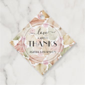 Blätter Blume Boho Wedding Geschenkanhänger (Vorderseite)