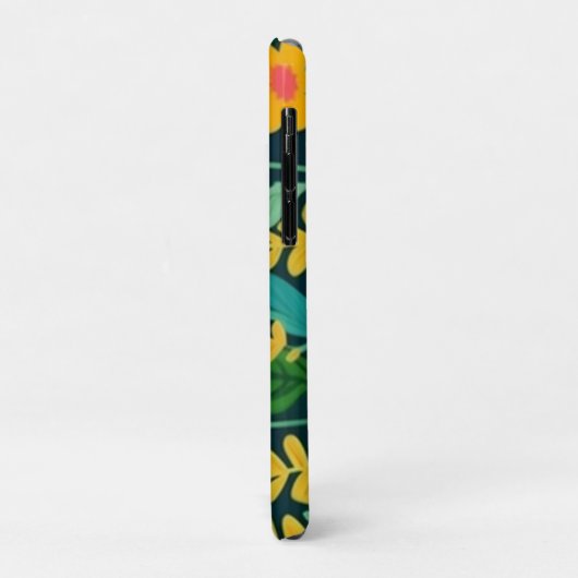 Blätter Blume farbenfrohe Gestaltung Case-Mate iPhone Hülle (Hinten/Links)