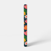 Blätter Blume farbenfrohe Gestaltung Samsung Galaxy Hülle (Linke Seite)