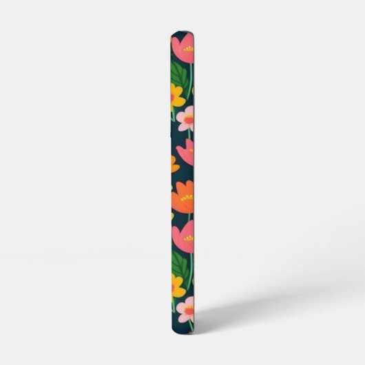 Blätter Blume farbenfrohe Gestaltung Samsung Galaxy Hülle (Linke Seite)