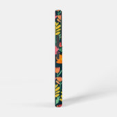 Blätter Blume farbenfrohe Gestaltung Samsung Galaxy Hülle (Rechte Seite)