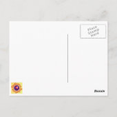 Blätter, Blume, Herzen, Lucky Clovers Postkarte (Rückseite)