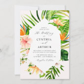 Blätter Blumenzwiebeln Einladung (Vorderseite)