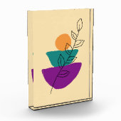 Blätter Boho-Illustration Fotoblock (Links)