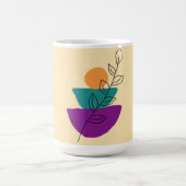 Blätter Boho-Illustration Kaffeetasse (Mittel)