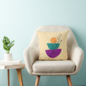 Blätter Boho-Illustration Kissen (Stuhl )